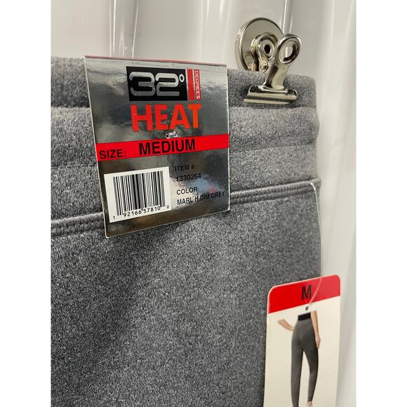 32 Degrees Heat Workout Leggings Size: Medium Color: Marl H Dim Gray - Picture 3 of 7
